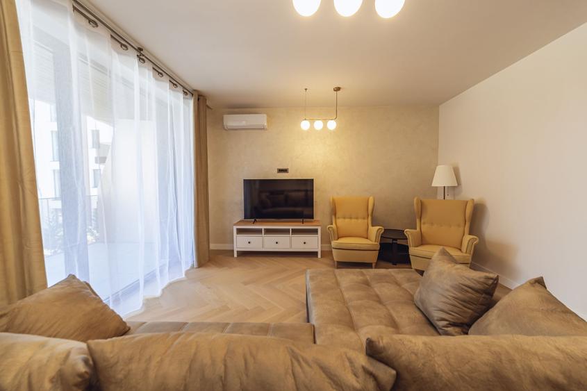Apartament cu 2 camere semidecomandat, mobilat în Voluntari