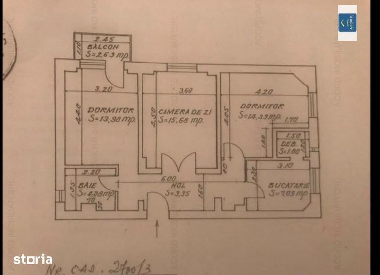 Apartament cu 3 camere în Faleza Nord