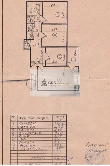 Apartament cu 3 camere decomandat în Fizicienilor