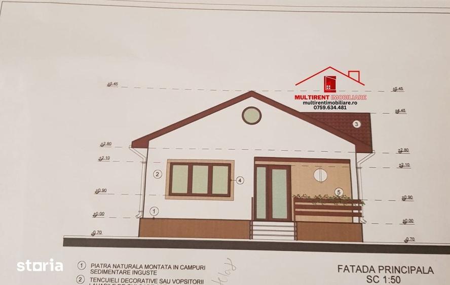 Casă cu 4 camere cu Teren 554 Mp în Babadag