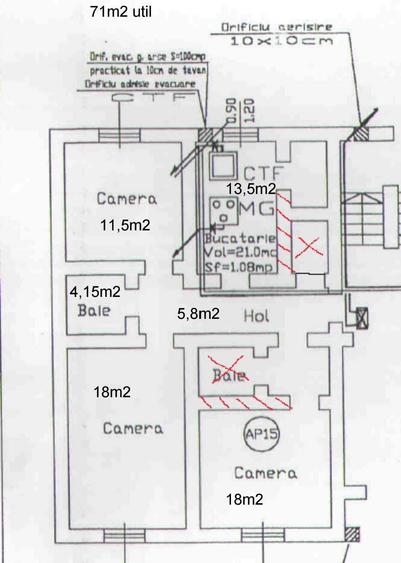 Apartament cu 3 camere decomandat în Ultracentral