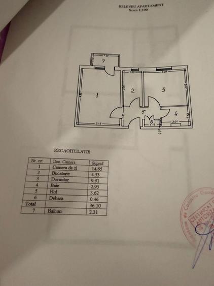 Apartament cu 2 camere decomandat în Centru Civic