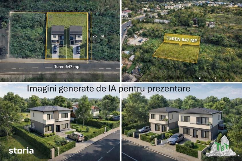 Teren de 647 mp, în Balotești