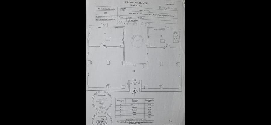Spațiu comercial, de 180 mp, în Central