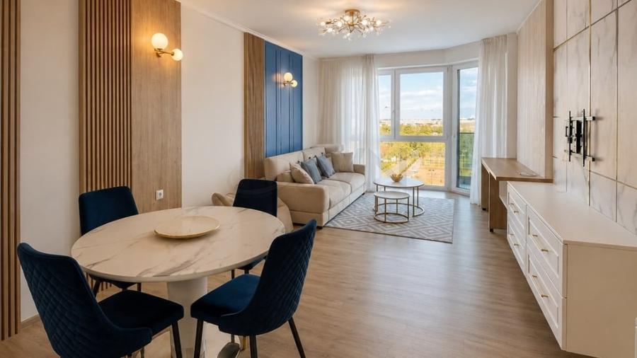 Apartament cu 2 camere semidecomandat, mobilat în Floreasca