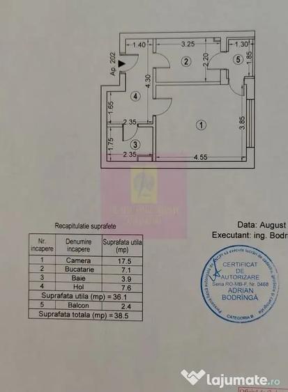 Garsonieră decomandată în Politehnica