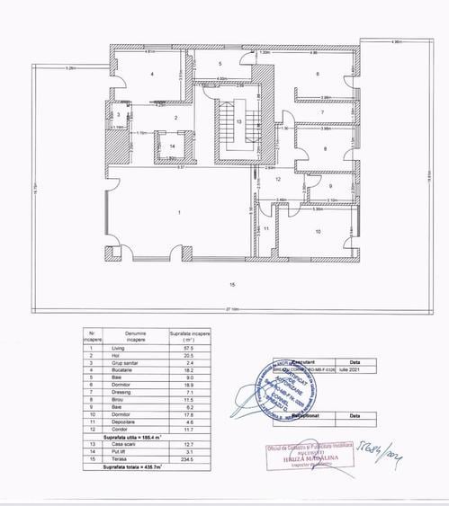 Penthouse cu 4 camere în Floreasca
