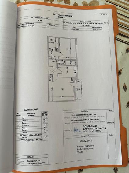 Vand Apartament spatios cu 2 camere,decomandat, 56mp utili-Nord- Neg. - 1