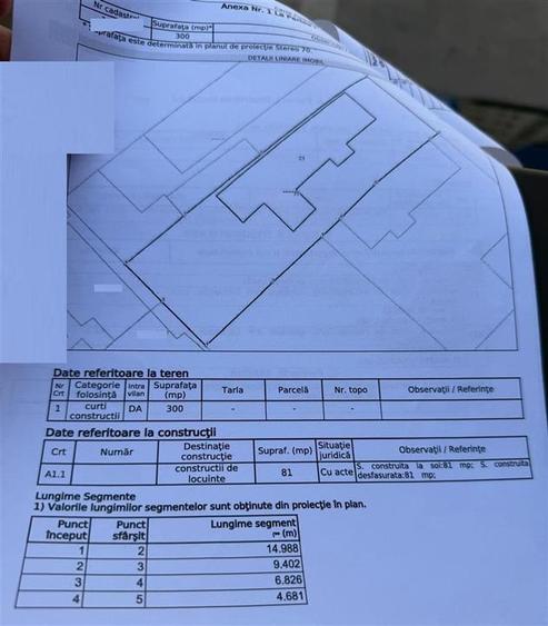 Teren intravilan de 300 mp, în Chercea