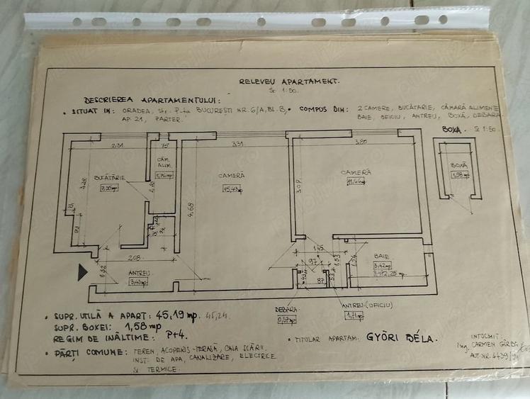 Apartament cu 2 camere decomandat în Exterior Vest