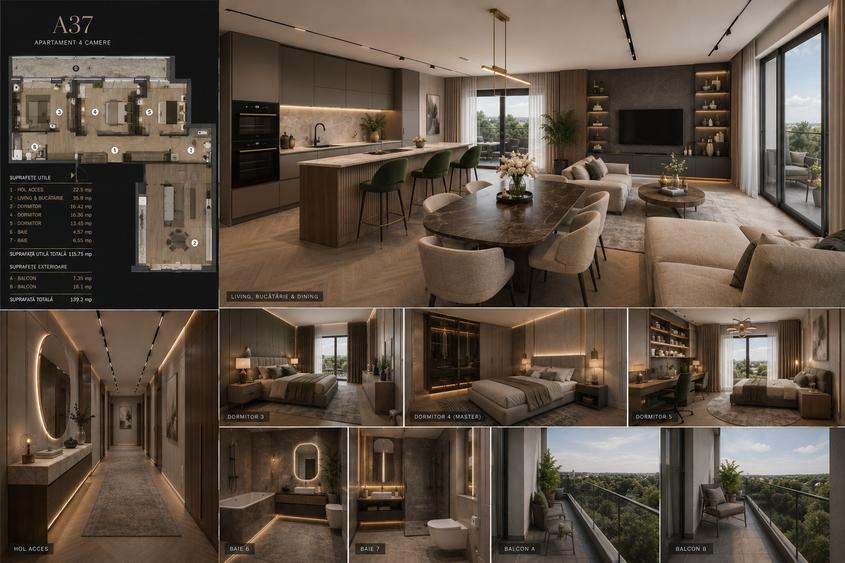 Apartament cu 4 camere decomandat în Muncii