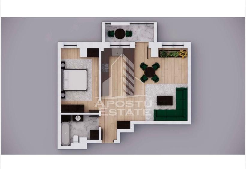 Apartament cu 3 camere semidecomandat în Iosefin