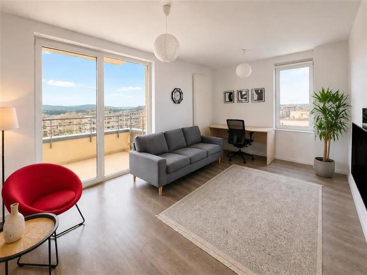 Apartament cu 2 camere decomandat, mobilat în Tractorul