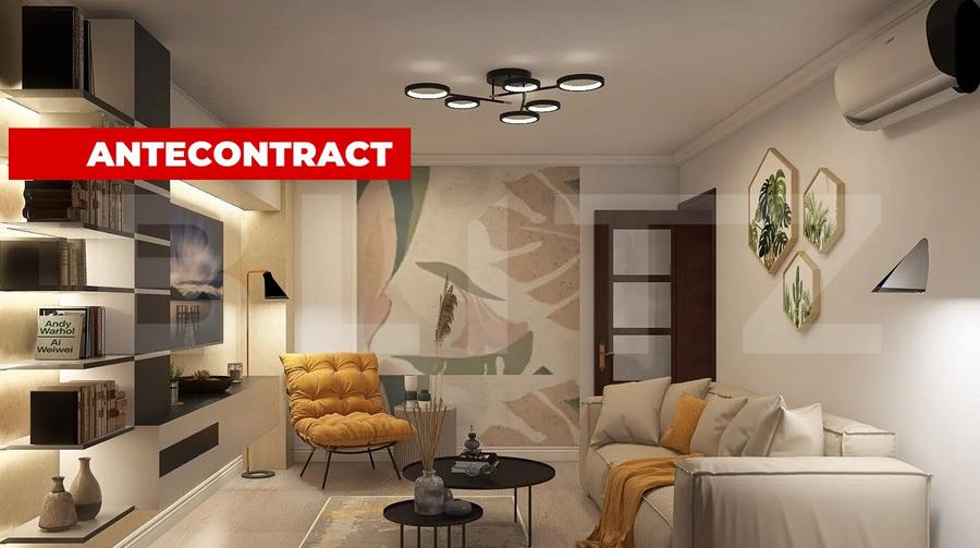 Apartament 2 camere, spatios 53 mp + balcon 4 mp, zona Tractorul - 1