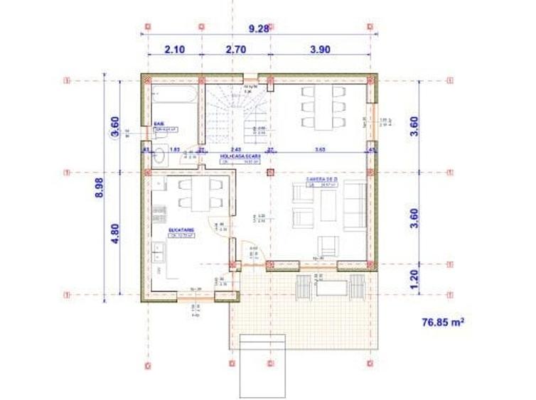 Casă cu 4 camere cu Teren 270 Mp în Trivale
