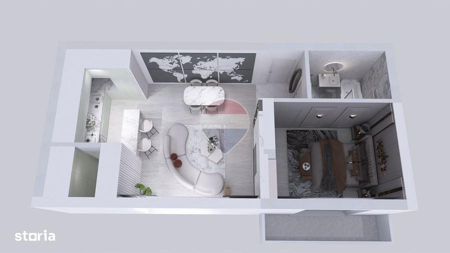 Apartament de vanzare 2 camere | Bragadiru Cartierul Latin Ghencea - 3