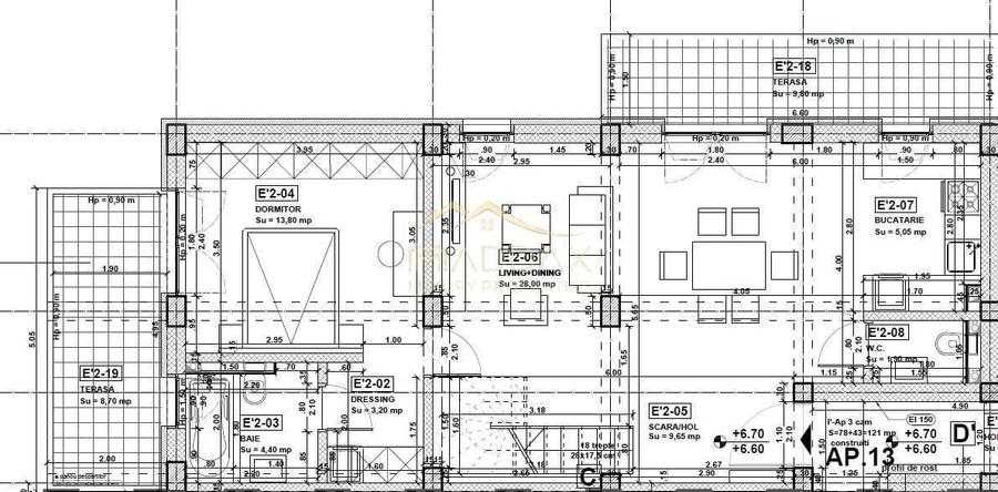 Apartament cu 4 camere semidecomandat în Grozăvești