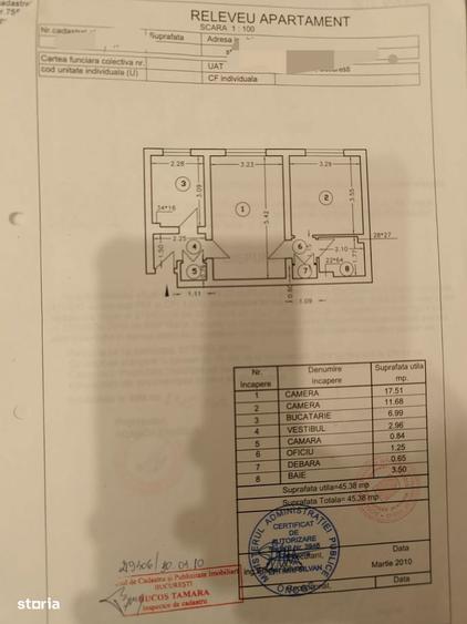 Apartament cu 2 camere în Pajura