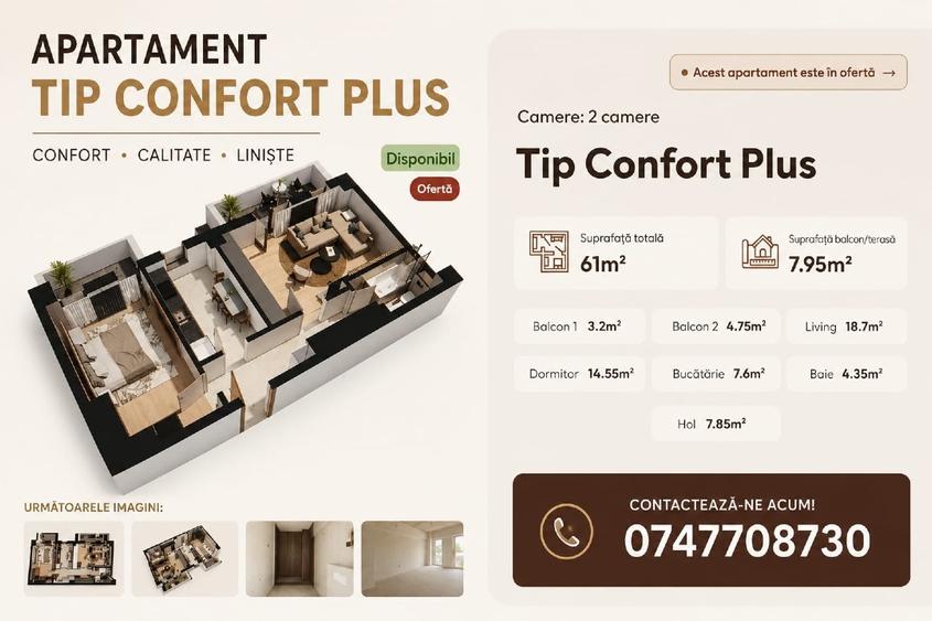 Apartament cu 2 camere decomandat în Păcurari