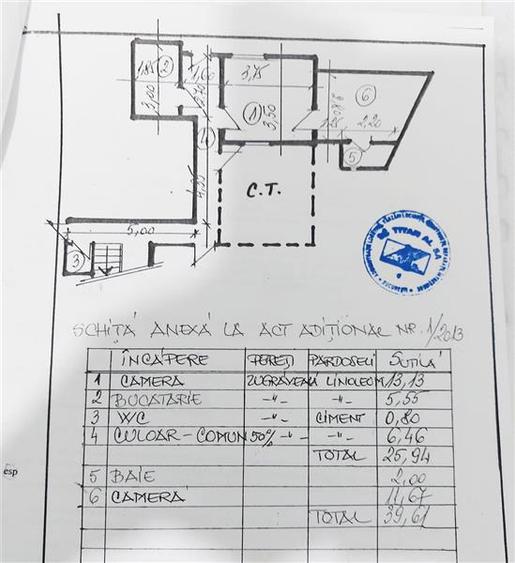 Apartament cu 2 camere semidecomandat, mobilat în Calea Călărașilor