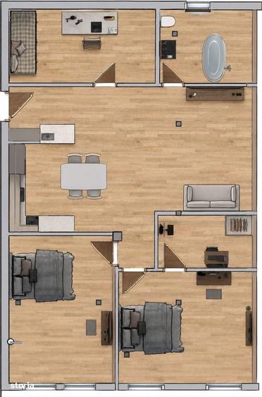 Apartament cu 3 camere în Între Lacuri