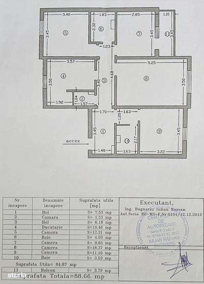 Apartament cu 4 camere decomandat în Reghin