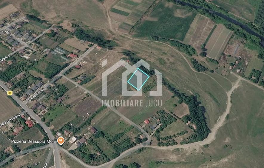 Teren de 1900 mp, în Jucu