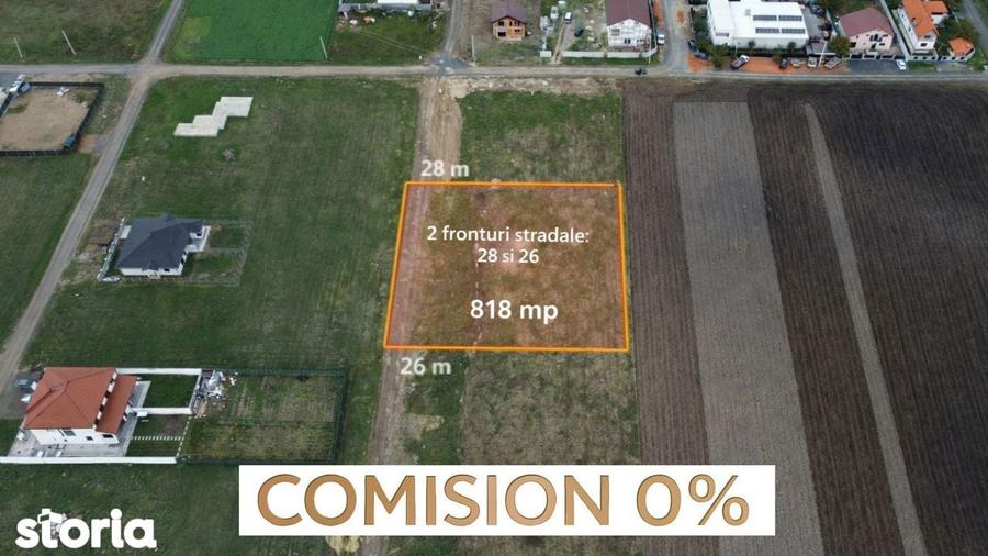 Comision 0% Teren 818 mp pentru duplex Mo?ni?a Noua - 3