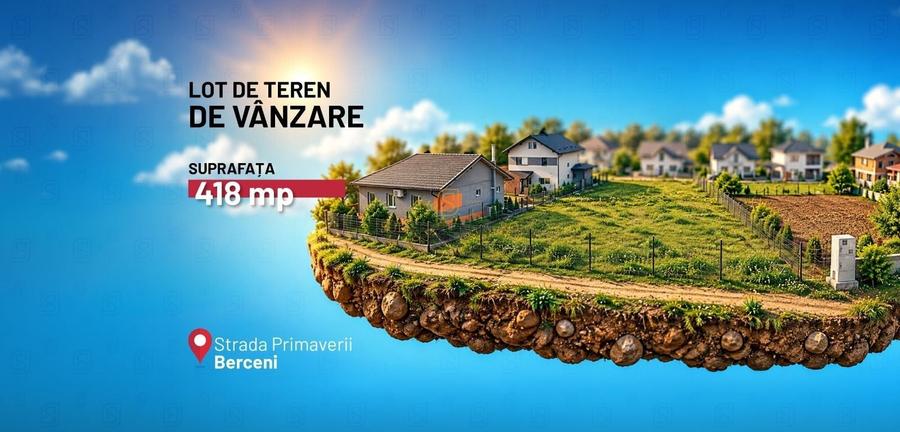 Teren Construcții intravilan de 418 mp, în Berceni