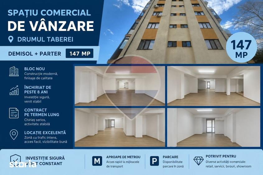 Spațiu comercial, de 147 mp, în Drumul Taberei