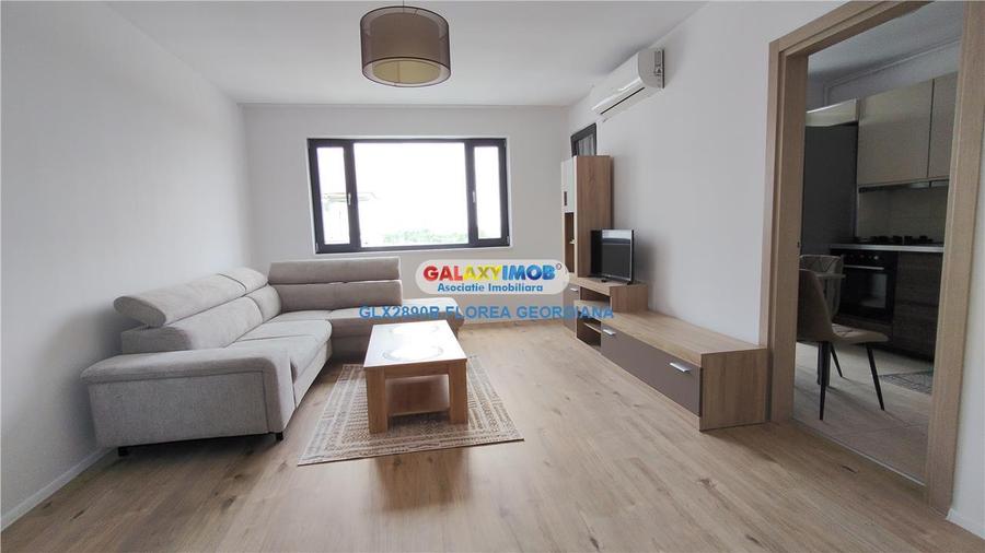 Apartament cu 3 camere semidecomandat, mobilat în Băneasa
