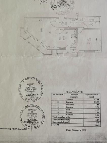 Apartament cu 2 camere decomandat în 13 Septembrie