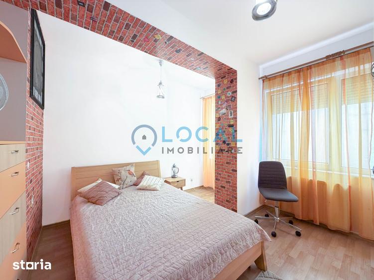 Apartament cu 2 camere semidecomandat, mobilat în Plopilor