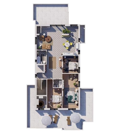 Apartament cu 4 camere în Nord