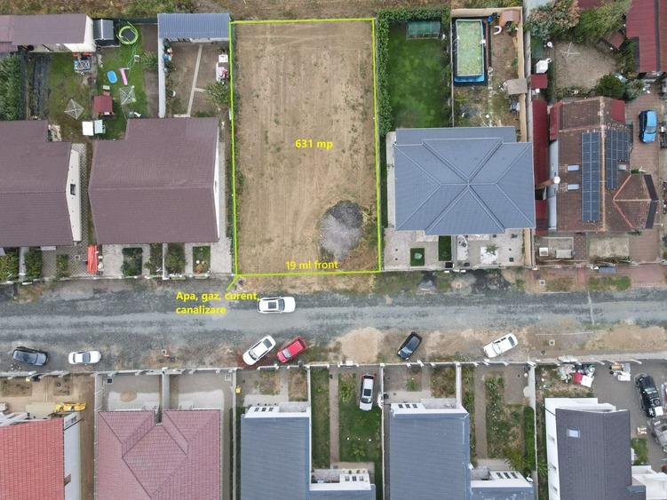 Teren Construcții intravilan de 631 mp, în Moșnița Nouă