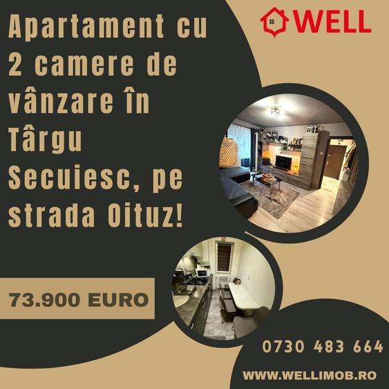 Apartament cu 2 camere în Târgu Secuiesc
