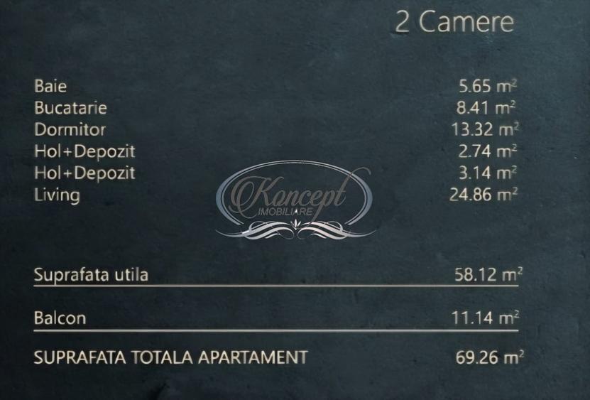 Apartament cu 2 camere semidecomandat în Iris
