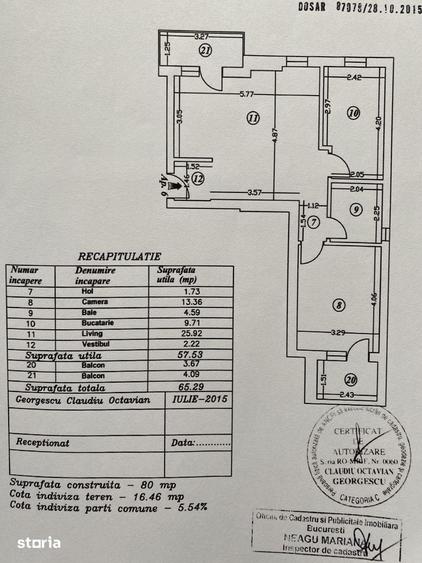 APARTAMENT 2 CAMERE | BOXA + 2 PARCARI SUBTERANE | BLOC 2016 - 1