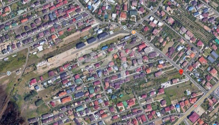 Teren Construcții intravilan de 465 mp, în Trivale