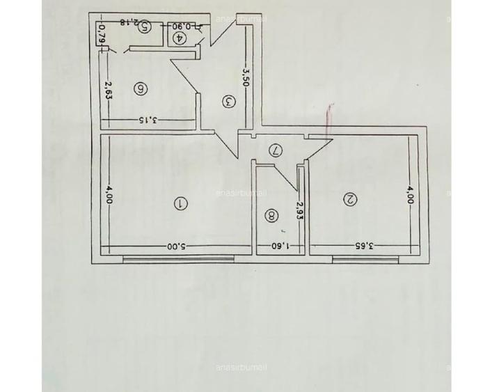 Apartament cu 2 camere semidecomandat, mobilat în Mihai Bravu