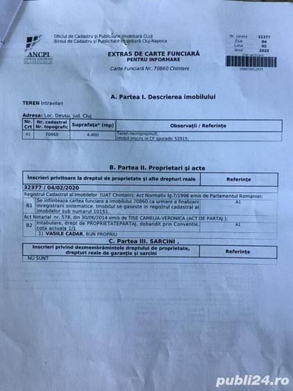 Teren de 4400 mp, în Central