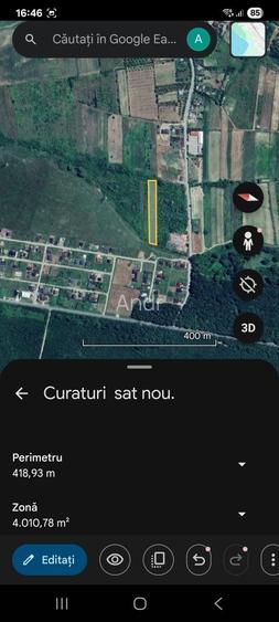 Teren intravilan 4.000 mp in sat Curaturi