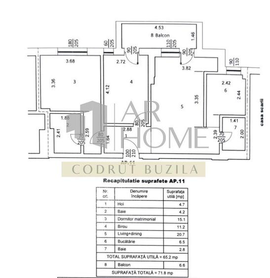 Apartament cu 3 camere decomandat în Albert