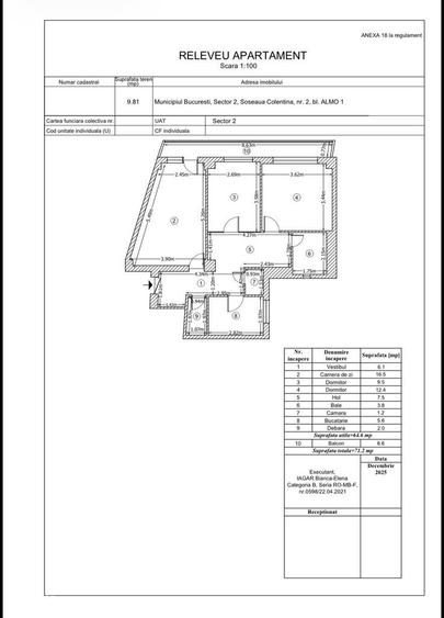 Vand Apartament 3 camere Obor, ALMO 1, Proprietar - 11