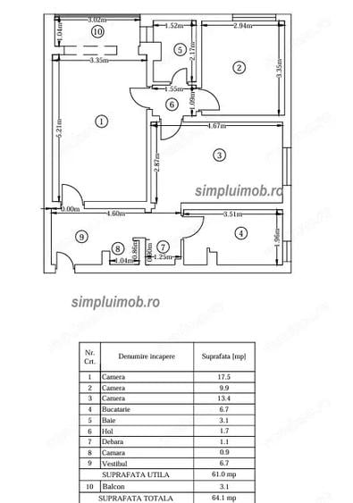 Mobilat utilat 3 camere Colentina - 6