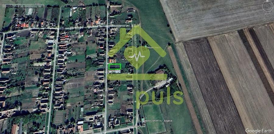 Teren de 1043 mp, în Bulgăruș