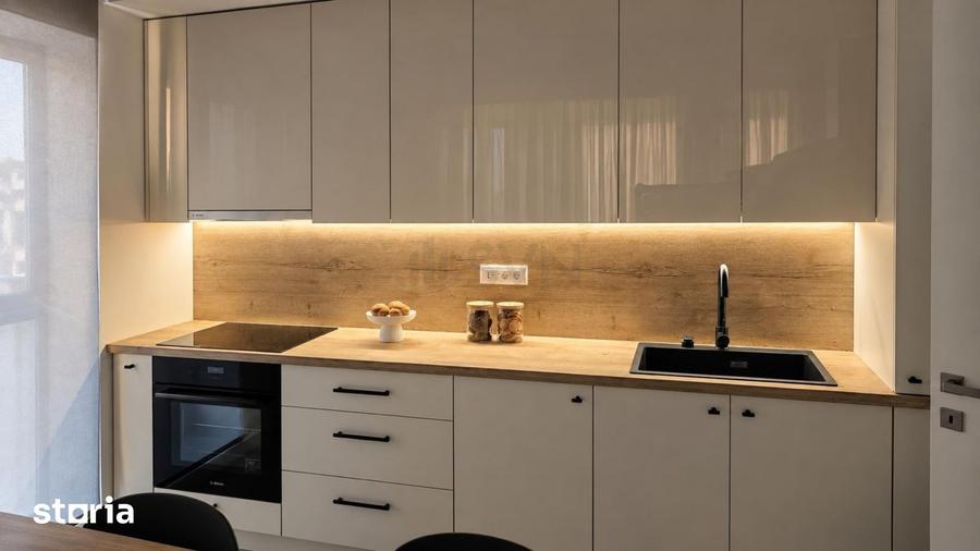 Apartament cu 2 camere semidecomandat, mobilat în Pipera