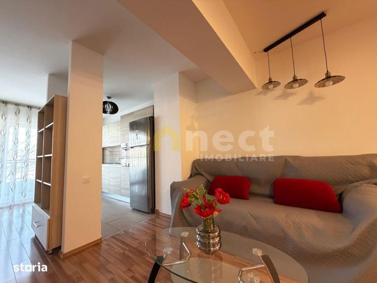 Apartament cu 2 camere semidecomandat, mobilat în Plopilor