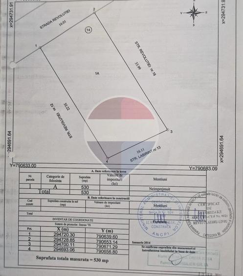 Teren de 530 mp, în Agigea