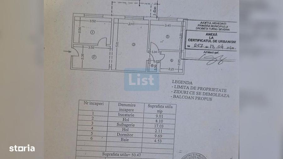 Apartament cu 2 camere semidecomandat în Central